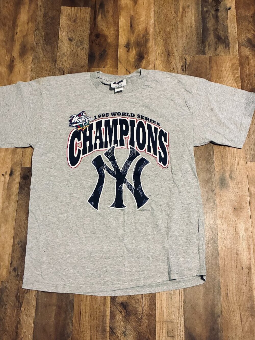 1998 New York Yankees World Series Champions T Shirt Large L MLB Graphic